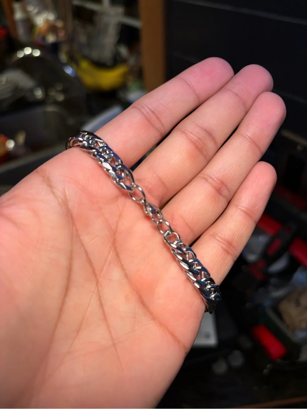 Silver Cuban Link Bracelet — 8mm